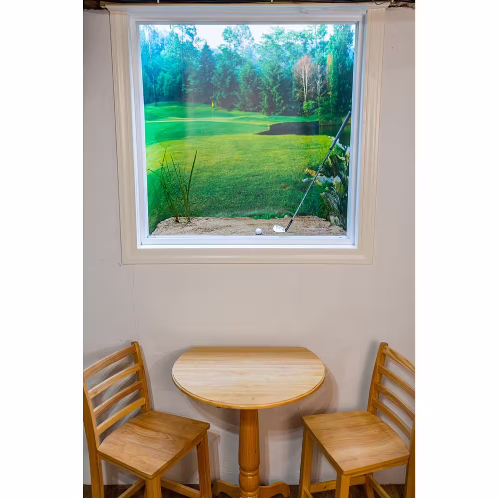 Biggies Garden View - Weather Proof Scene for Window Wells or Wall Mural - 120 in. x 60 in