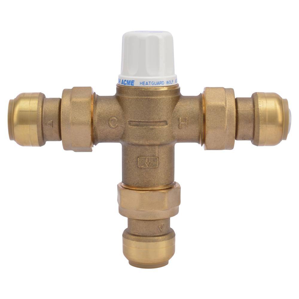 SharkBite 3/4 in. Brass Heat Guard 160 Thermostatic Mixing Valve