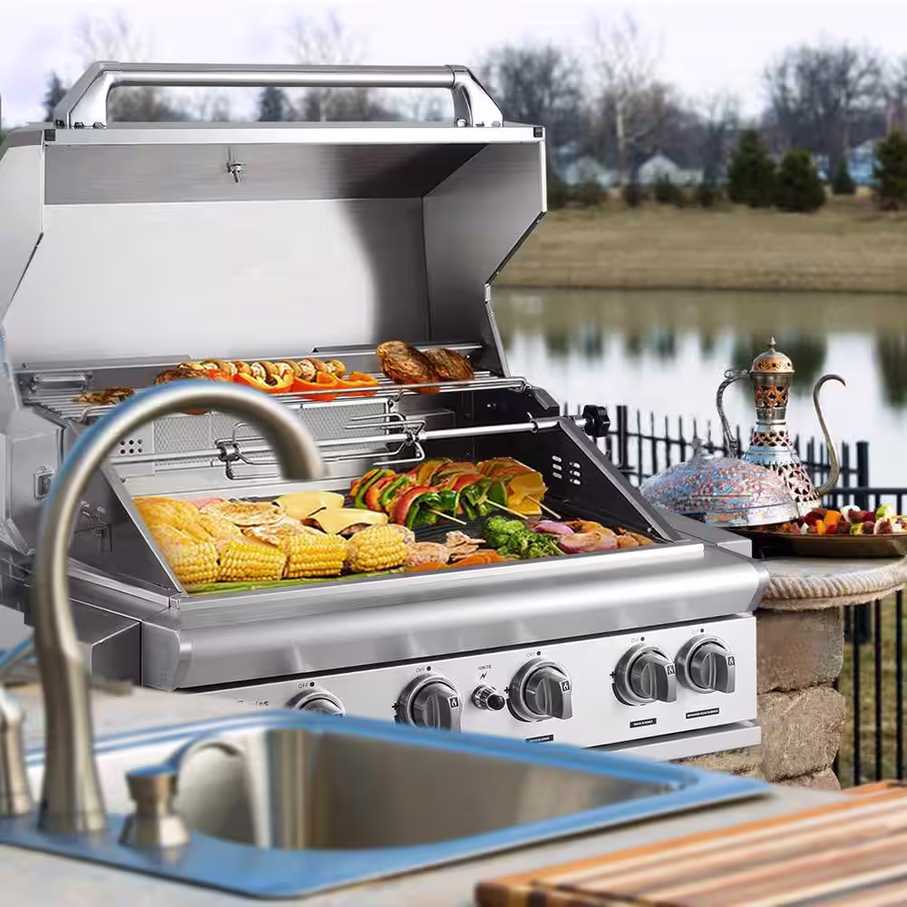 Kalamera 4-burner Built-In Outdoor S/S Grill K-Kitchen Series
