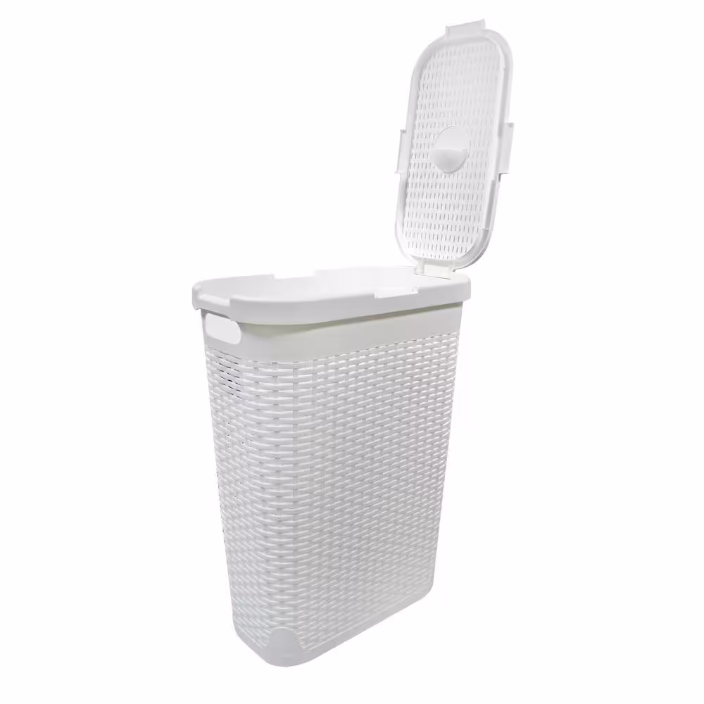 Modern Homes 40 L Laundry Hamper White