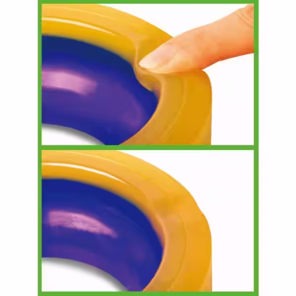 None Elastic Toilet Gasket (Wax Free) with Toilet Bolts Included, Contractor Pack of 3
