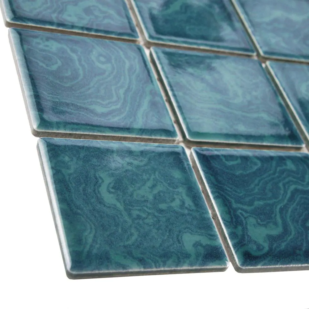 Merola Tile Resort Beach Blue 12 in. x 12 in. Porcelain Mosaic Tile (1.02 sq. ft./Each)