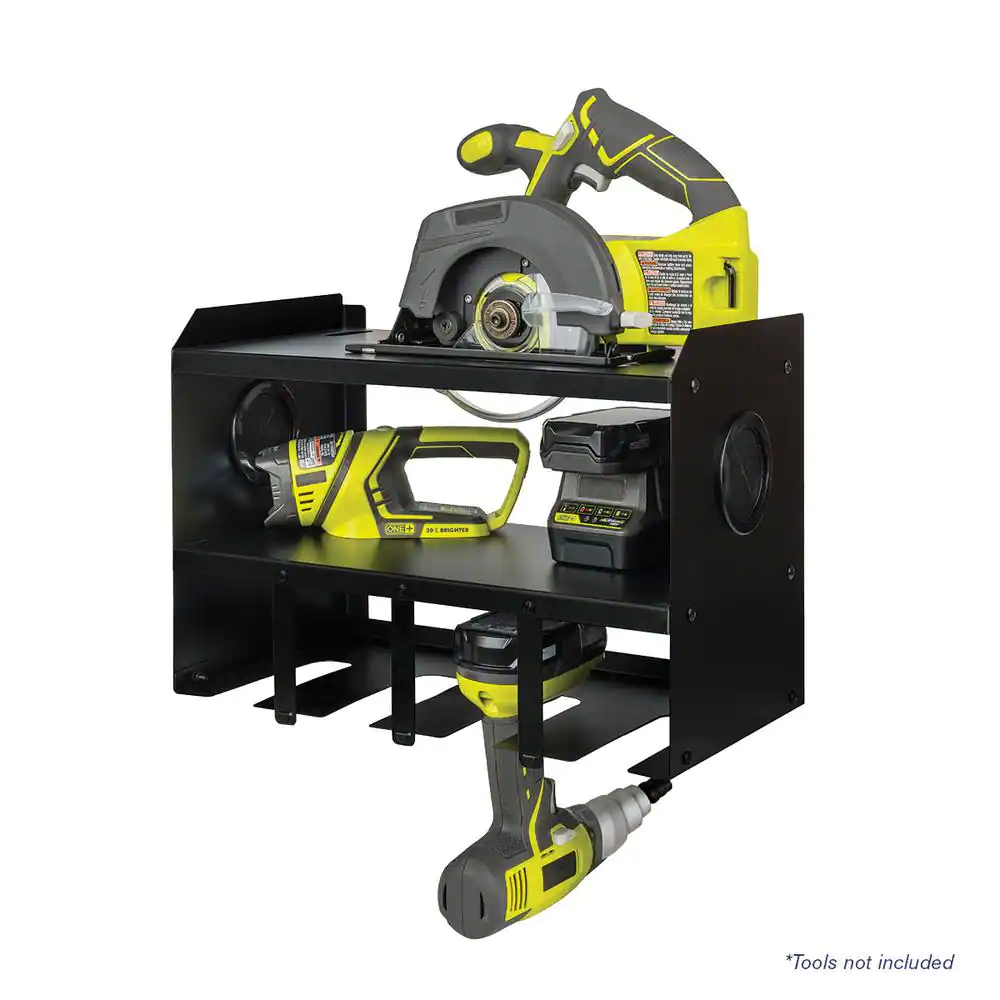 Montezuma 4-Bay Wall Mounted Power Tool Organizer
