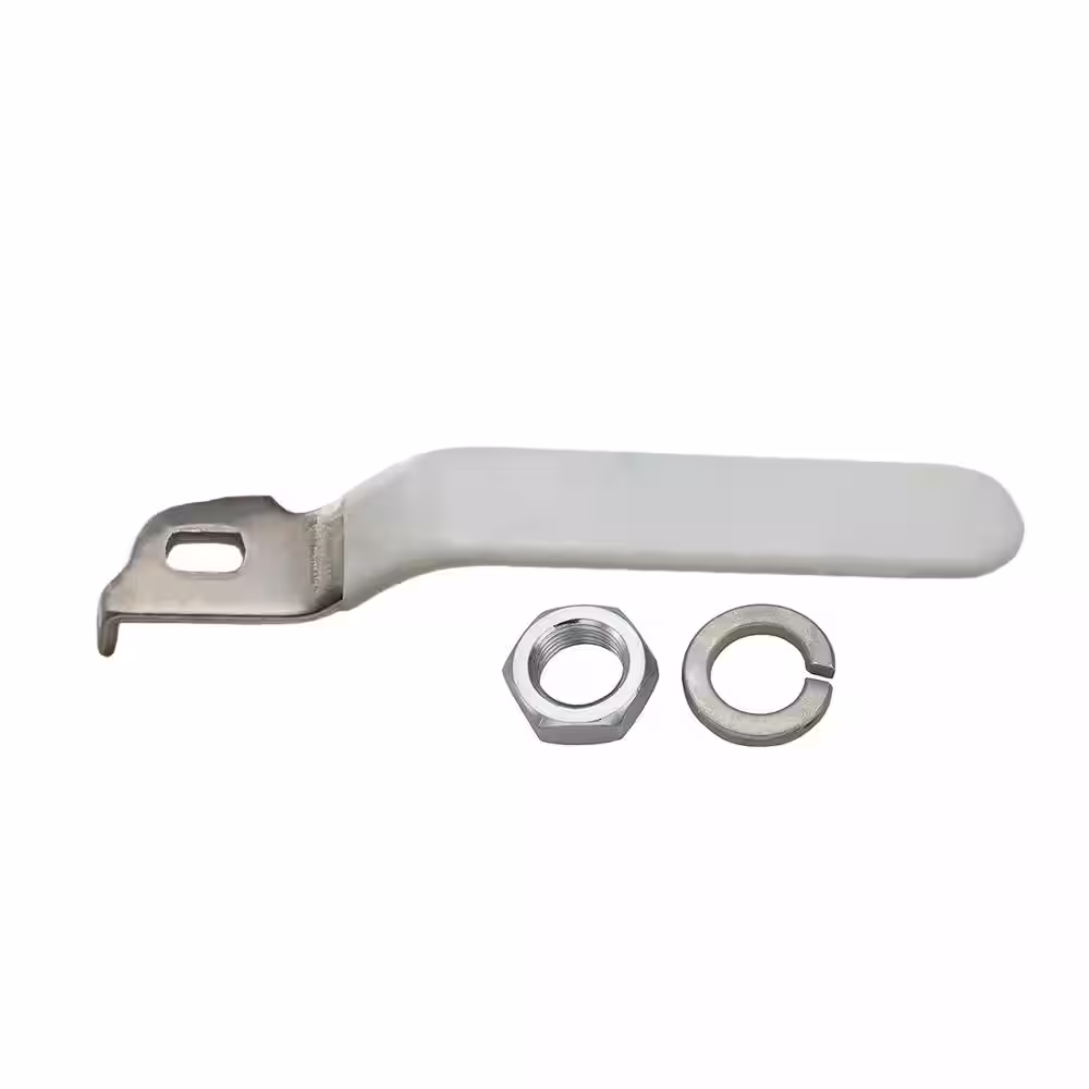 The Plumber's Choice Replacement Lever Handle for 1-1/4 in. Ball Valve, Stainless Steel Quarter Turn Vinyl Grip Handle for Easy Water Shutoff
