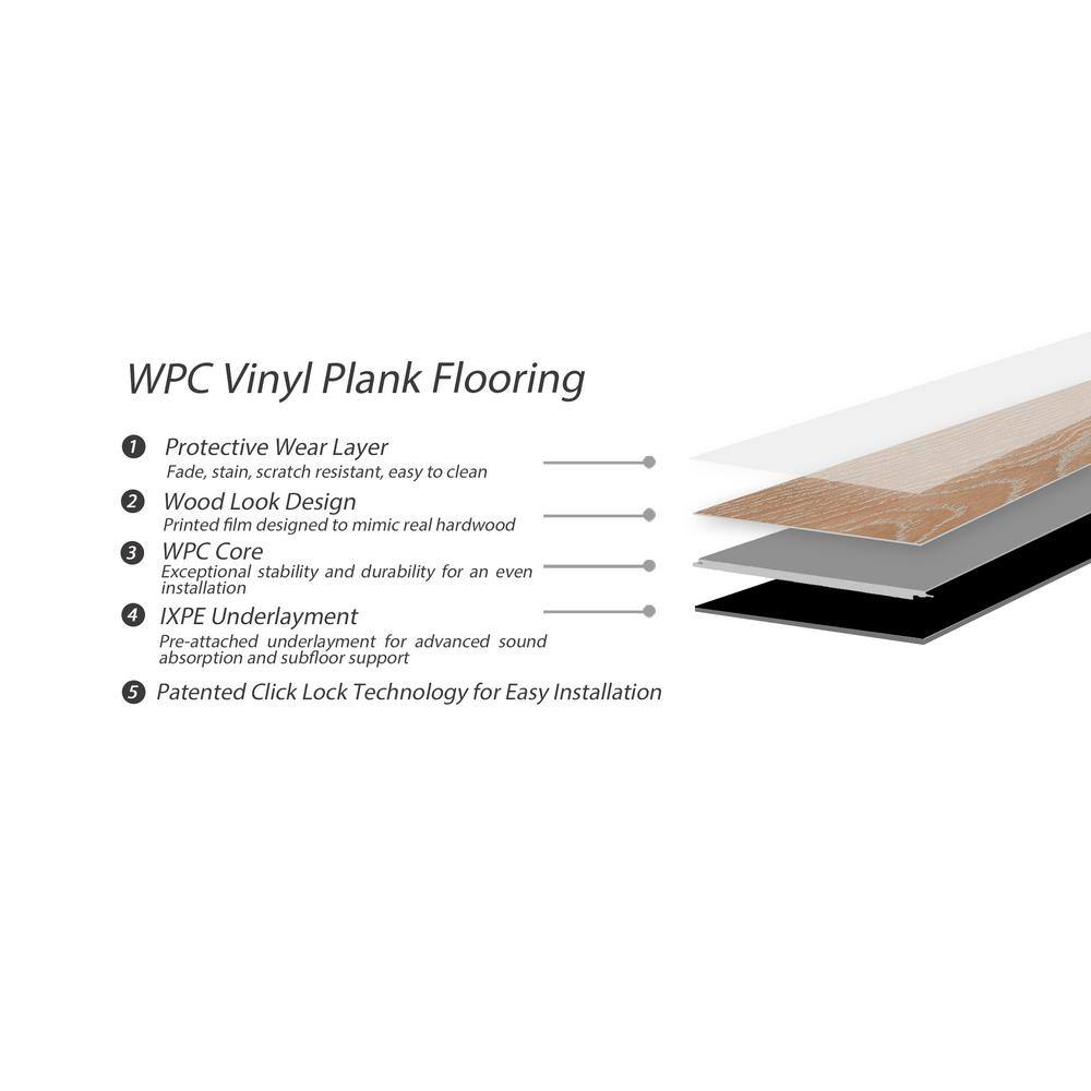 Montserrat Opus Edged Paloma 9 in. W x 60 in. L WPC Vinyl Plank Flooring (29.92 sq. ft.)