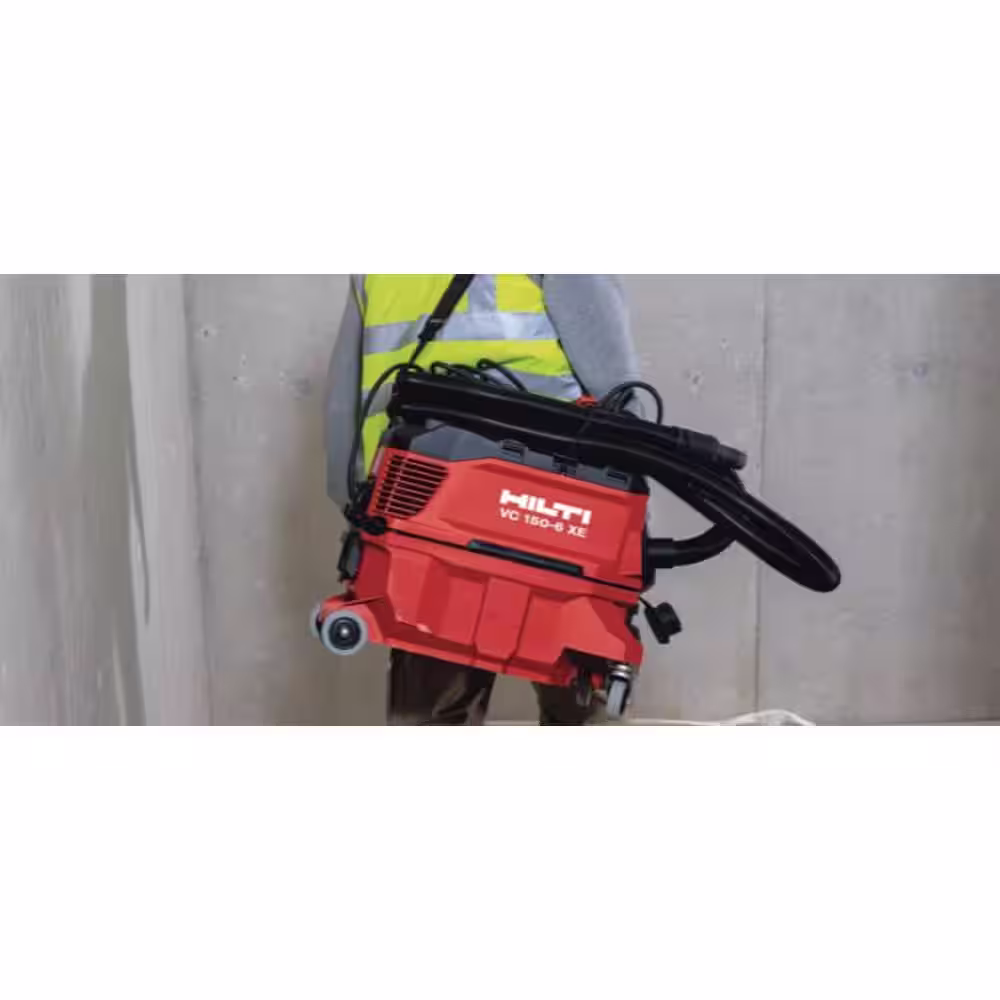 Hilti 120-Volt 150 CFM 6-XE 4 Gal. Compact Wet/Dry Construction Vacuum with Strap and Adapter