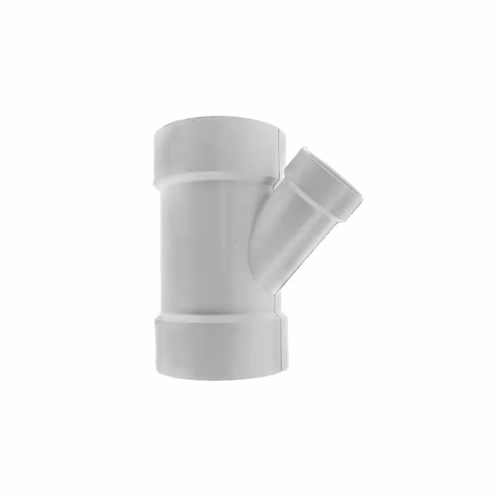 VPC 4 in. x 4 in. x 3 in. PVC DWV All Hub Wye Fitting