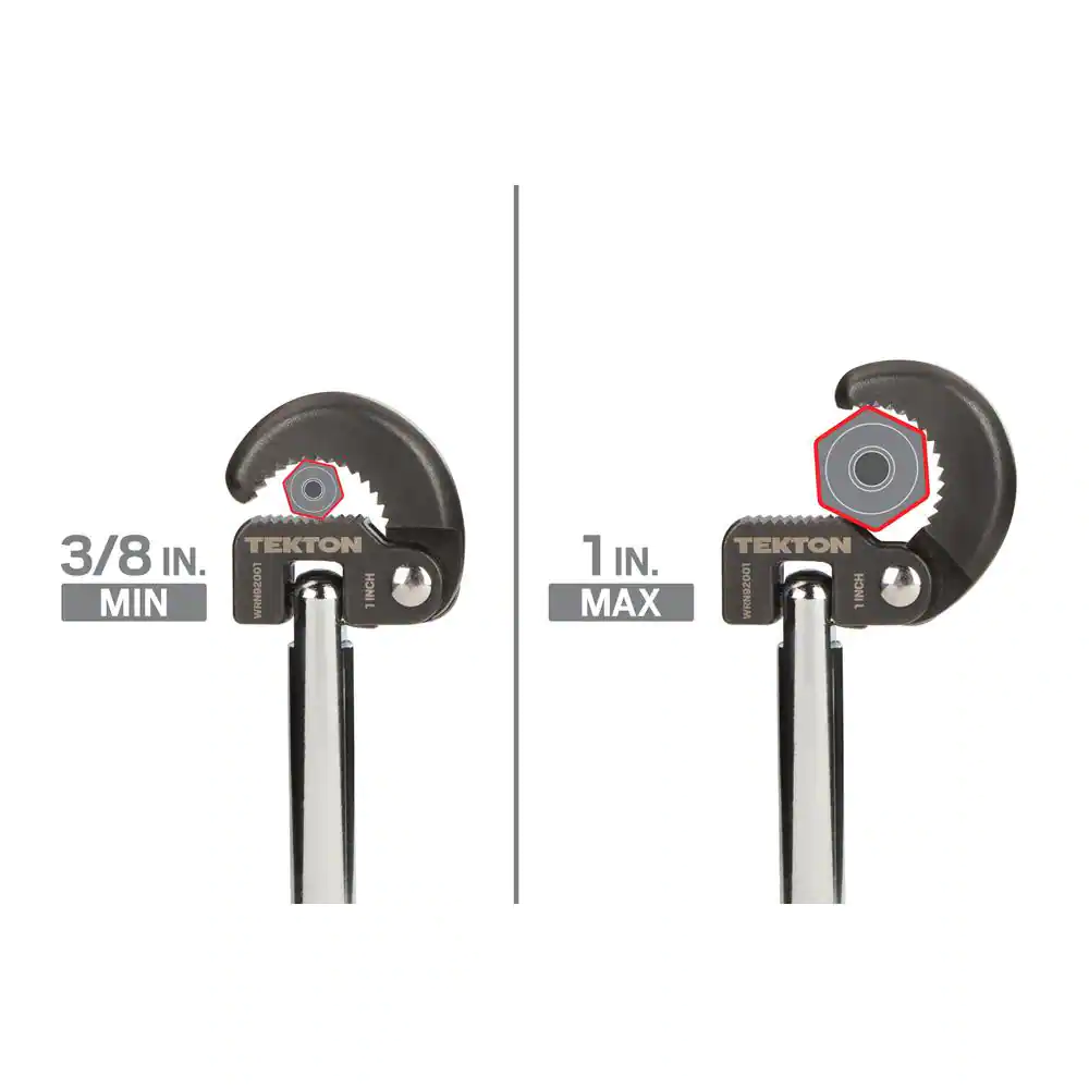 TEKTON 11 in. Reach 3/8-1 in. Basin Wrench