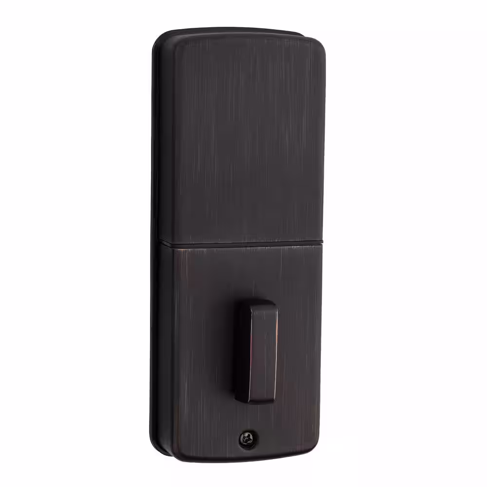 Kwikset Powerbolt2 Venetian Bronze Single Cylinder Keypad Electronic Deadbolt Featuring SmartKey Security and Cove Passage Knob