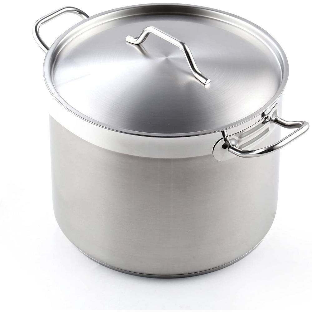Cooks Standard Professional Grade 20 qt. Stainless Steel Stock Pot with Lid