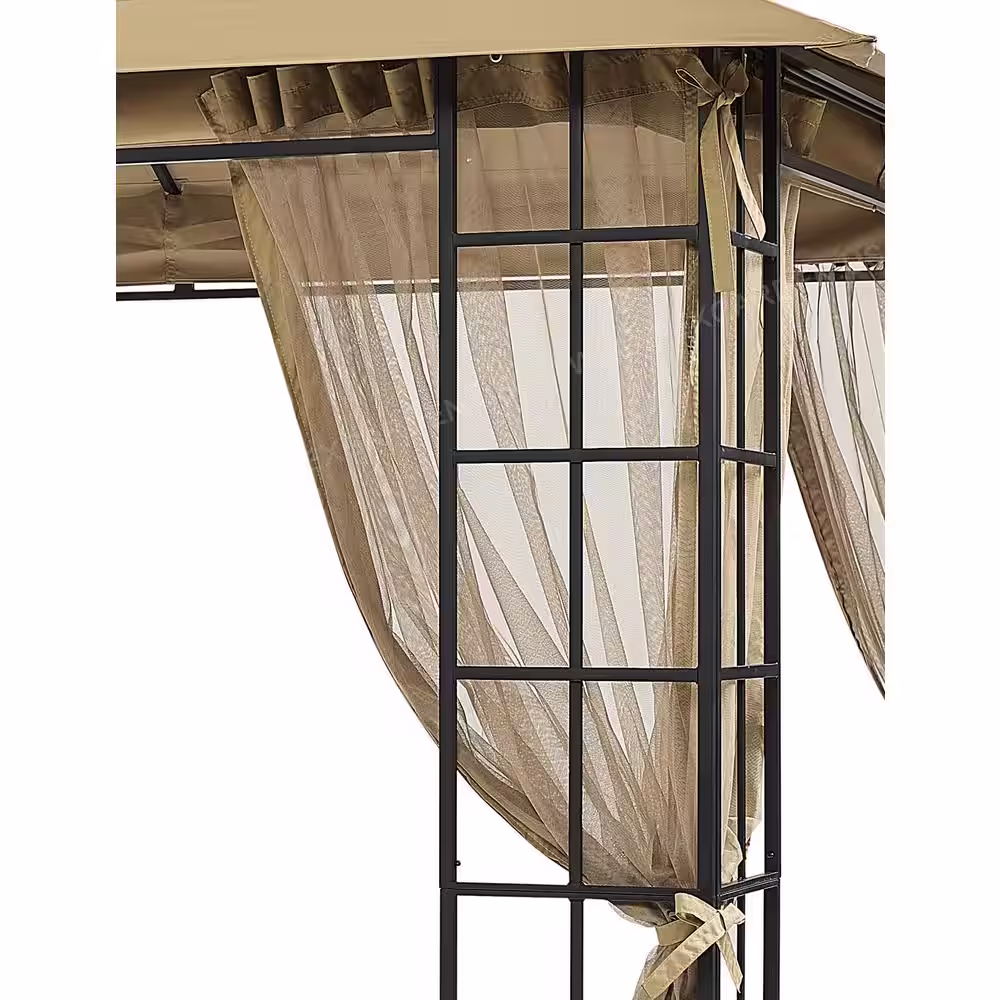 APEX GARDEN Melody II â?10 ft. x 12 ft. Gazebo with Mosquito Net