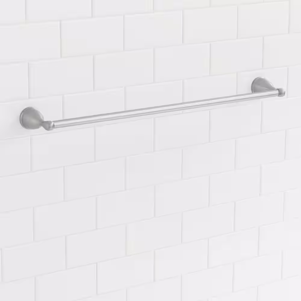 Glacier Bay Builders 18 in. Spot Free Towel Bar in Brushed Nickel