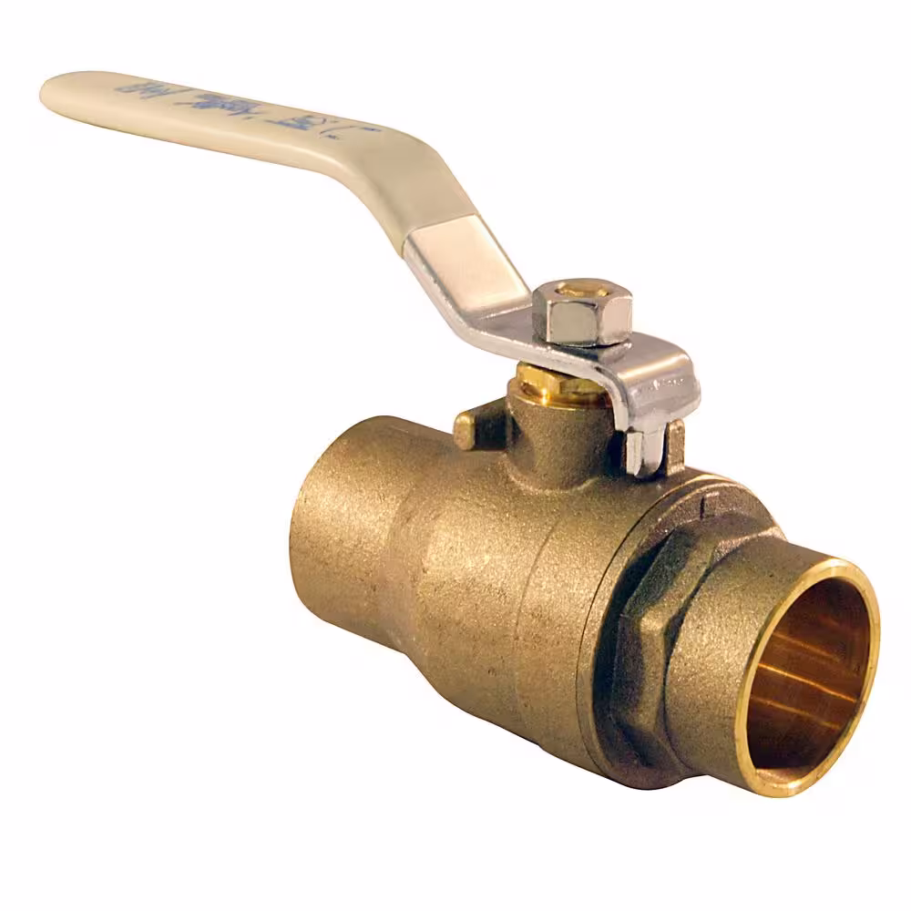 Apollo 1 in. Brass SWT x SWT Ball Valve Solder Full-Port