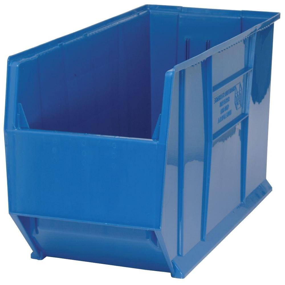 QUANTUM STORAGE SYSTEMS 36 in. Quantum Hulk 45 Gal. Storage Tote in Blue (1-Pack)