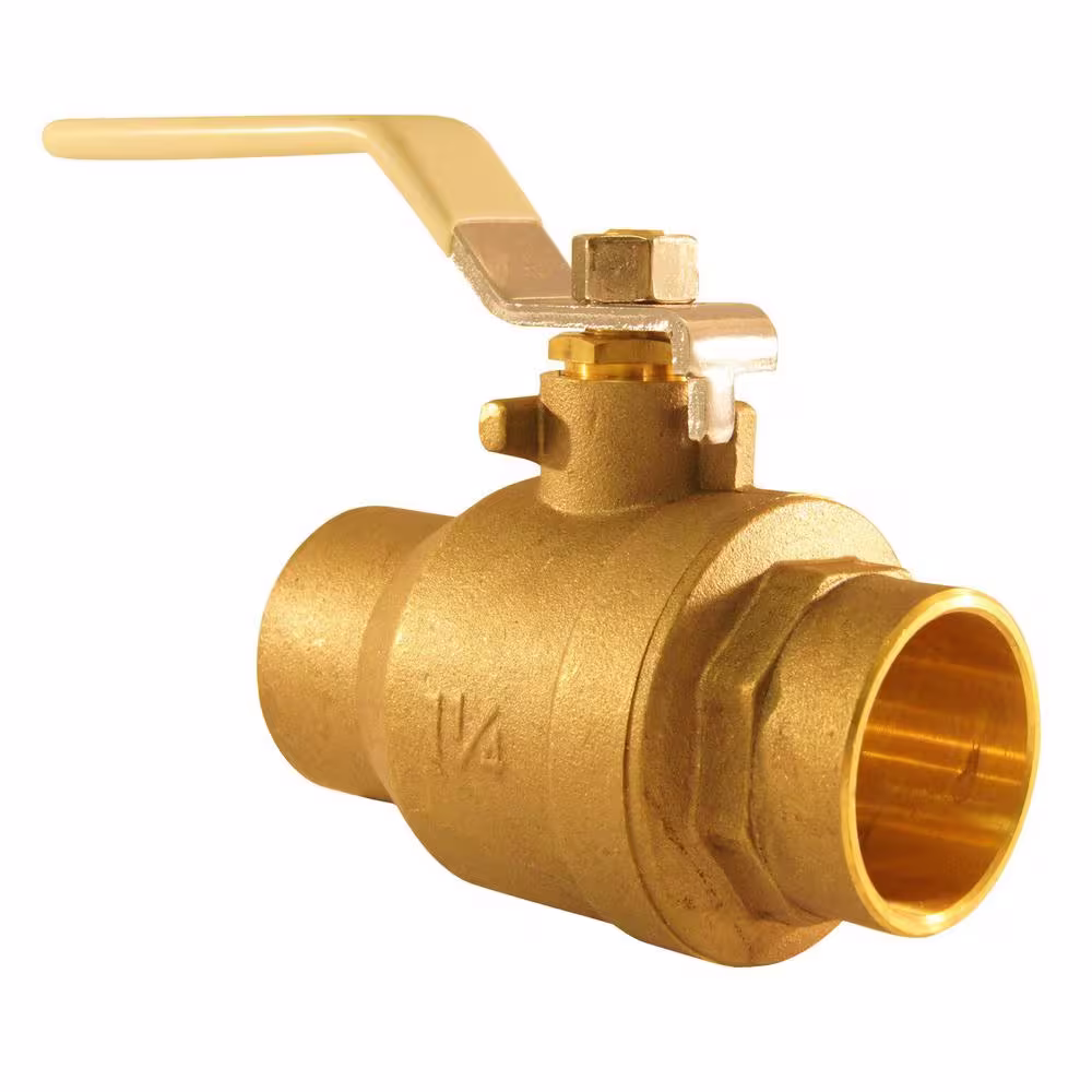 Apollo 1-1/4 in. Lead Free Brass SWT x SWT Ball Valve