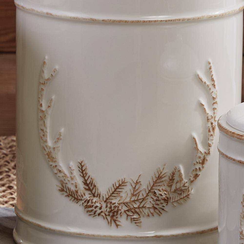 Park Designs Antler Stoneware Ceramic Canister Set