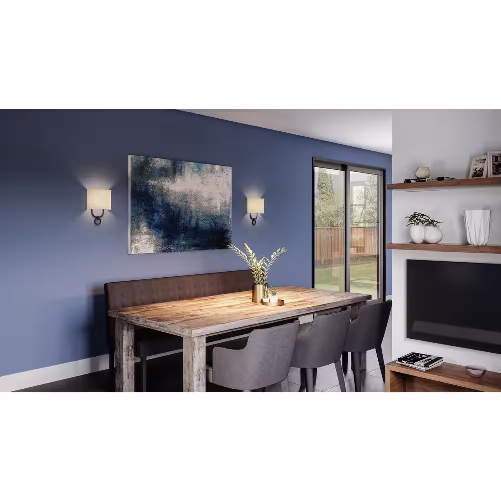 None Thorin 1-Light Matte Black Wall Sconce