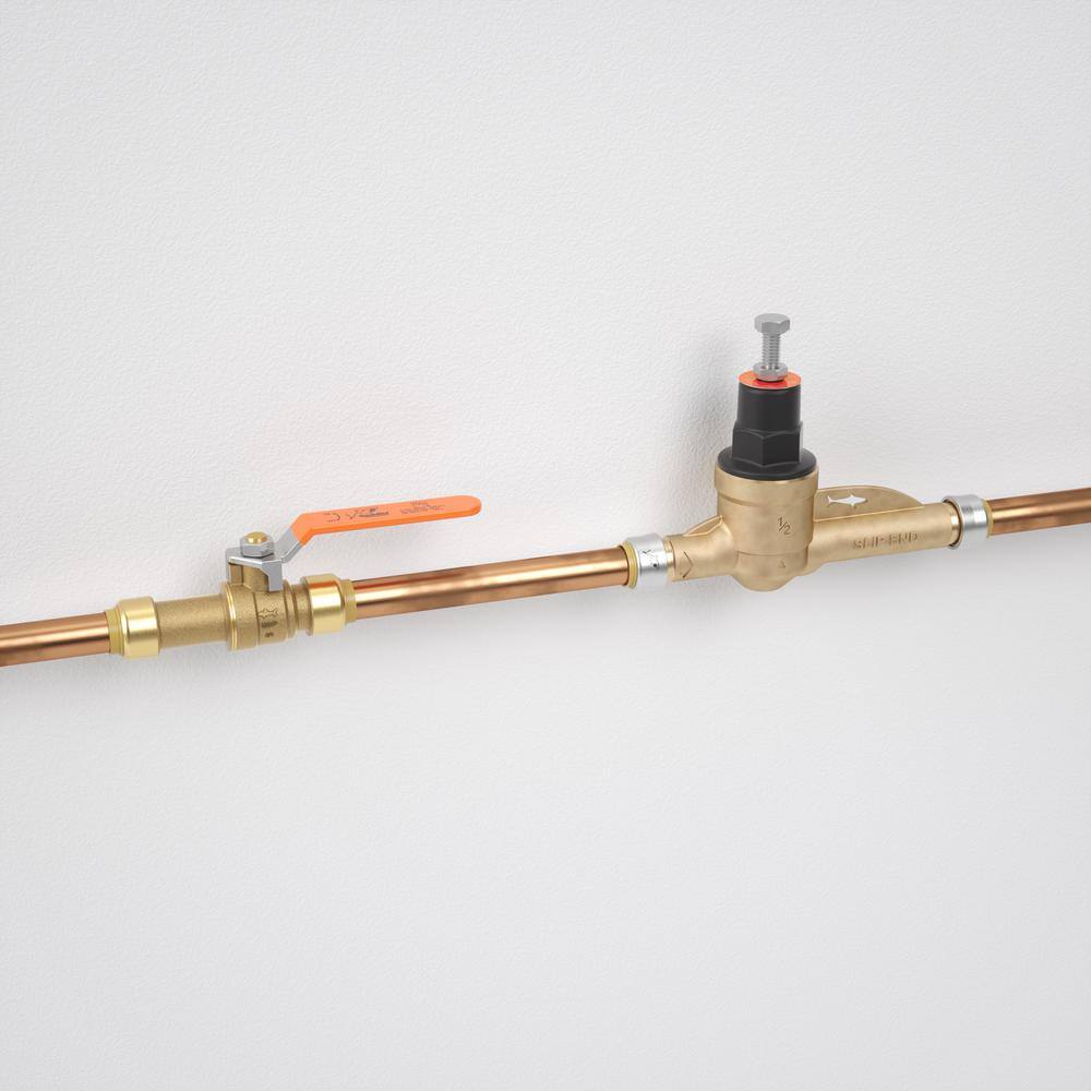 SharkBite 1/2 in. Push-to-Connect Brass Slip Ball Valve