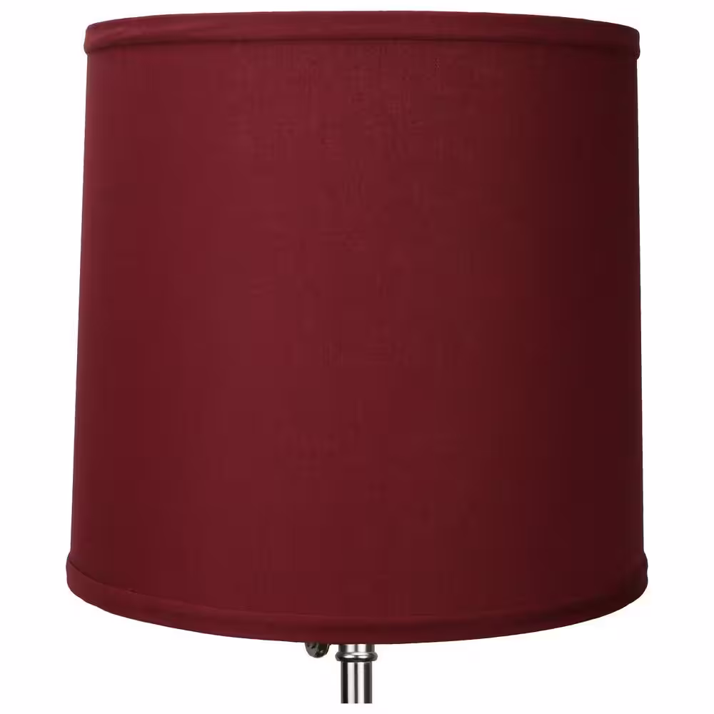 FenchelShades.com 12 in. Top Diameter x 13 in. Bottom Diameter x 12 in. Slant Linen Brick Empire Lamp Shade