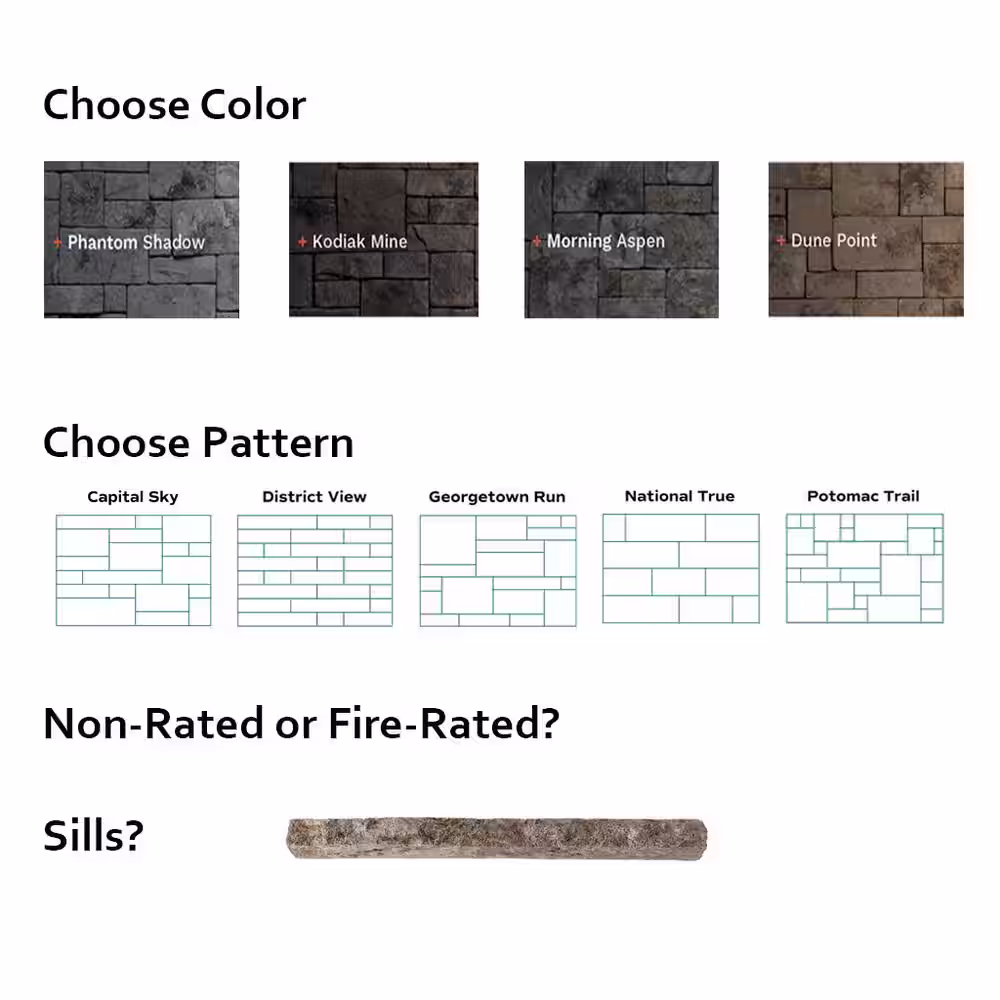 Evolve Stone Capital Sky Phantom Shadow Non-Rated Flat Stone Veneer (14.25 sq. ft. per Box)