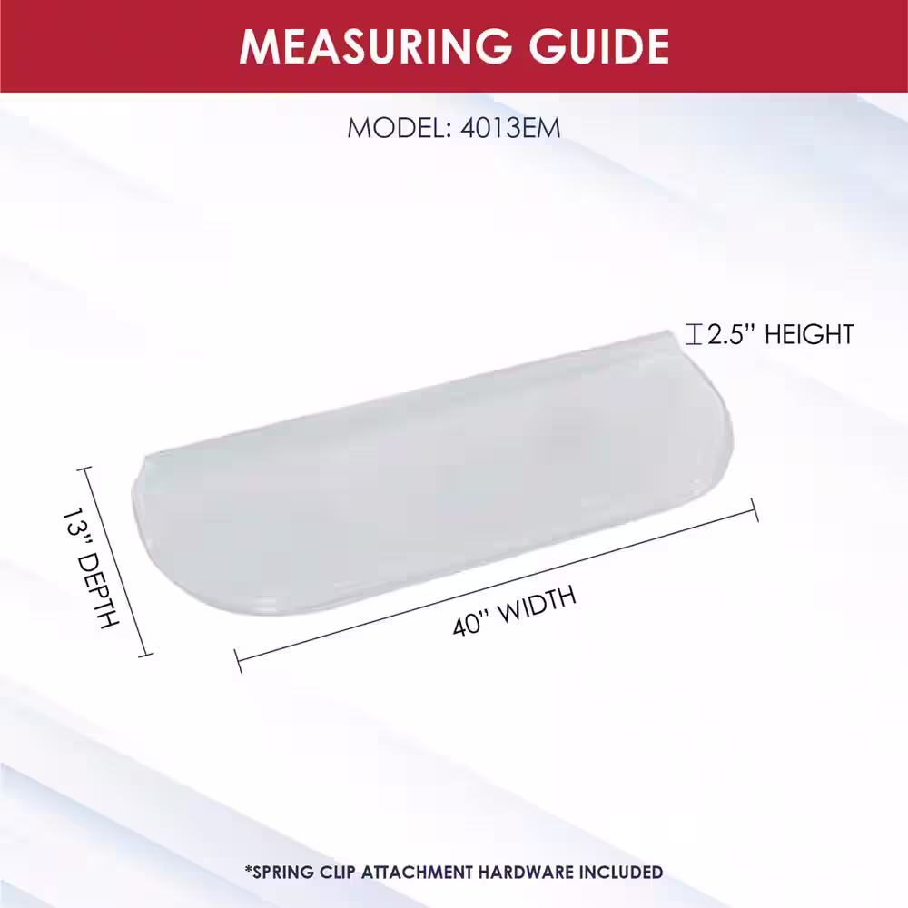 SHAPE PRODUCTS 40 in. W x 13 in. D x 2-1/2 in. H Premium Straight Flat Window Well Cover