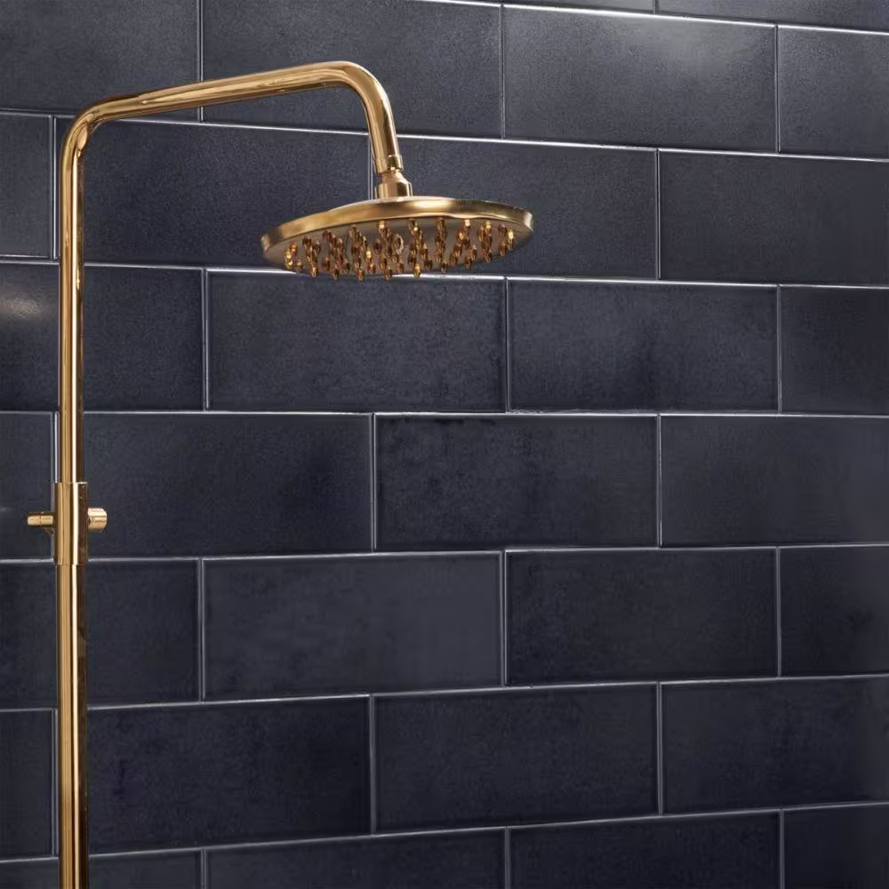 Ivy Hill Tile Ardor Black 4.7 in. x 11.81 in. Metallic Porcelain Wall Tile (5.84 sq. ft./Case)