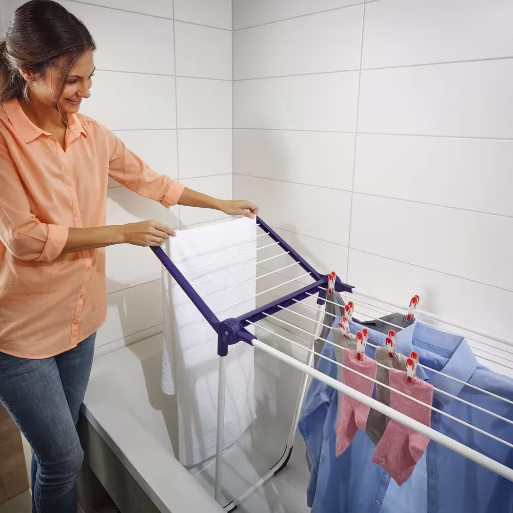 Leifheit 26 in. W x 41.126 in. H Standing Dryer, Garment Rack/Portable Wardrobe