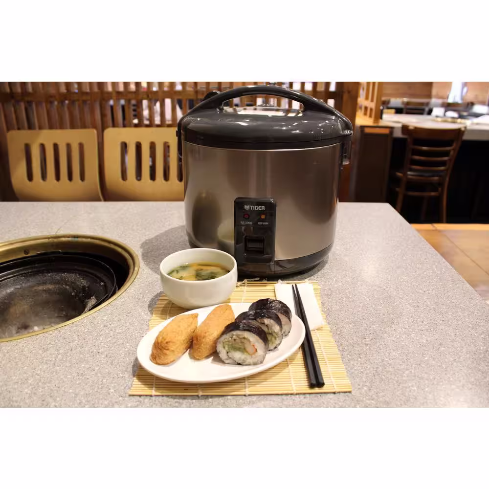 Tiger Corporation JNP-S, 5.5-Cup Stainless Steel Rice Cooker and Warmer