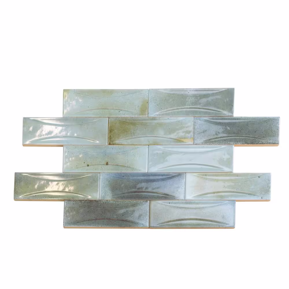 Apollo Tile Antiek Blue 2.58 in. x 7.9 in. Glossy Ceramic Subway Deco Wall Tile (5.38 sq. ft./case) (38-pack)