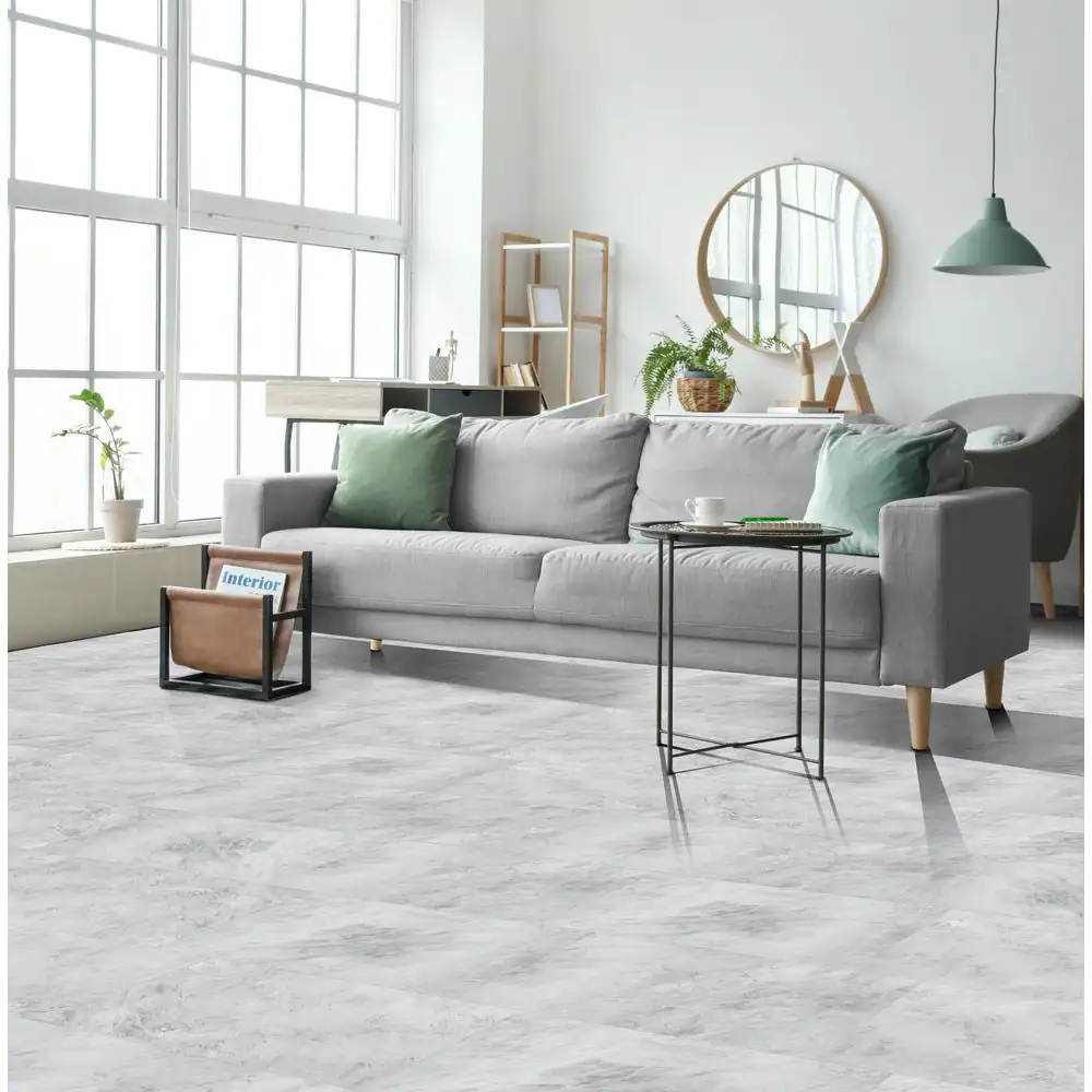 ACHIM Palazzo 12x24 Self Adhesive Vinyl Floor Tile - Quarry Stone - 20 Tiles/40 sq. ft.