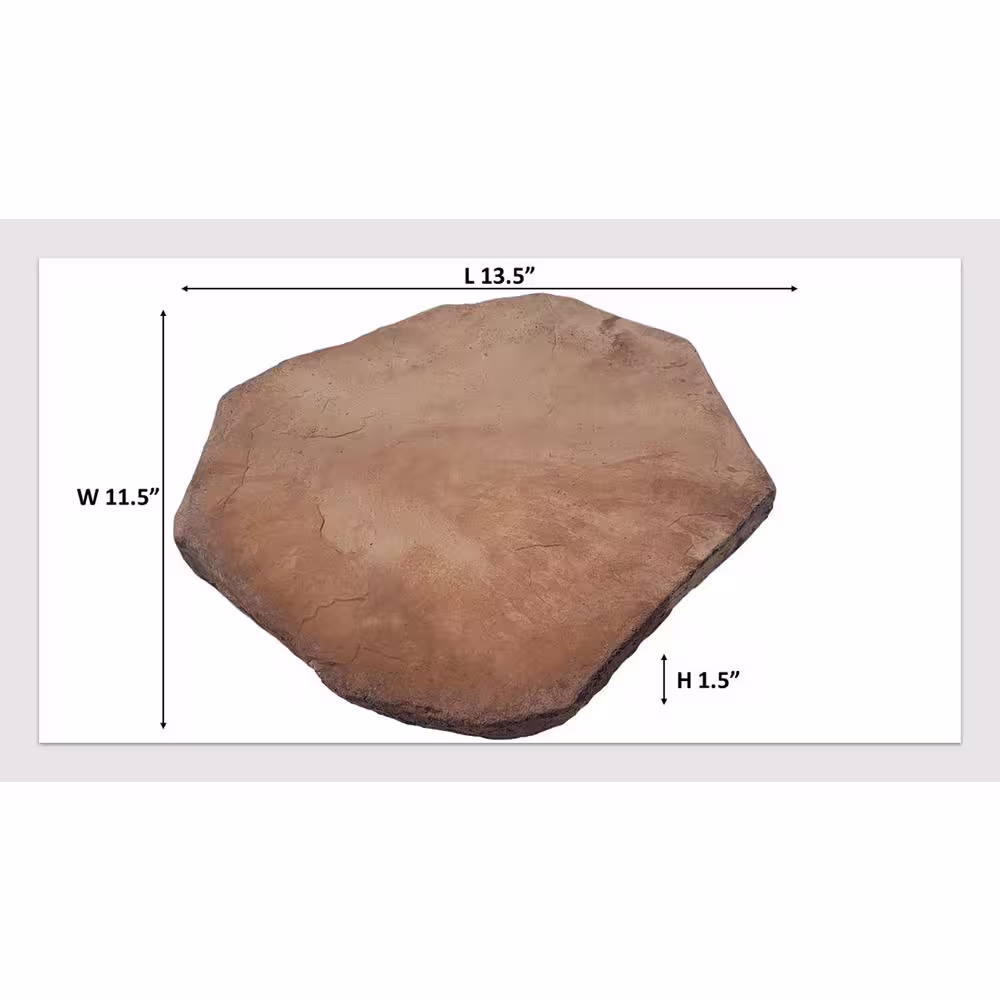 Classic Stone Earth Irregular Concrete Stepping Stone Pathway Pack (32-Piece)