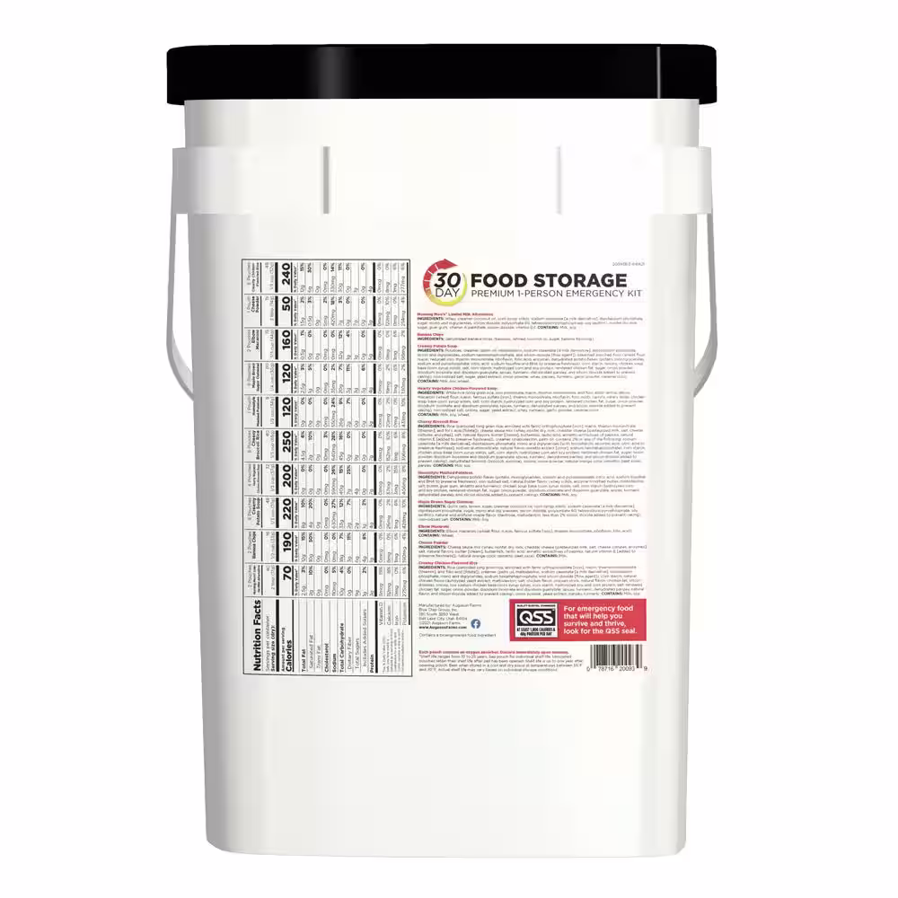 AUGASON FARMS 30-Day 1- Person Emergency Food Supply