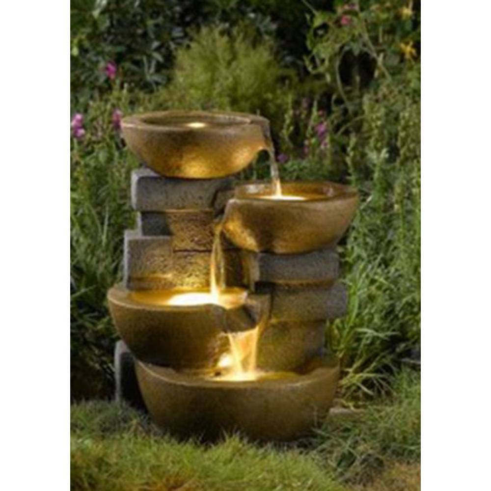 Fountain Cellar Pots Water Fountain with LED Light