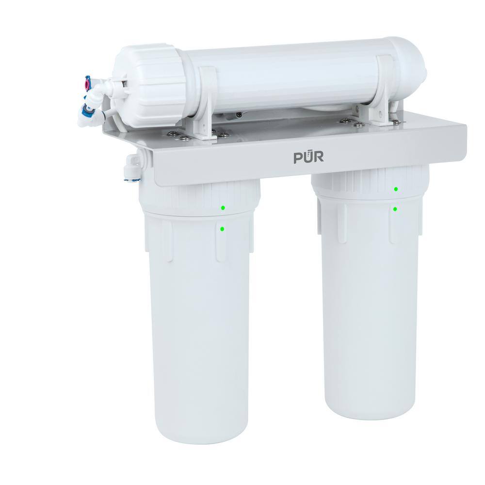 PUR 3-Stage Universal 23.3 GPD Reverse Osmosis Water Filtration System with Faucet
