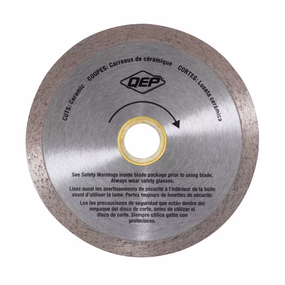 QEP 4 in. Diamond Blade for Wet or Dry Tile Saws for Ceramic Tile