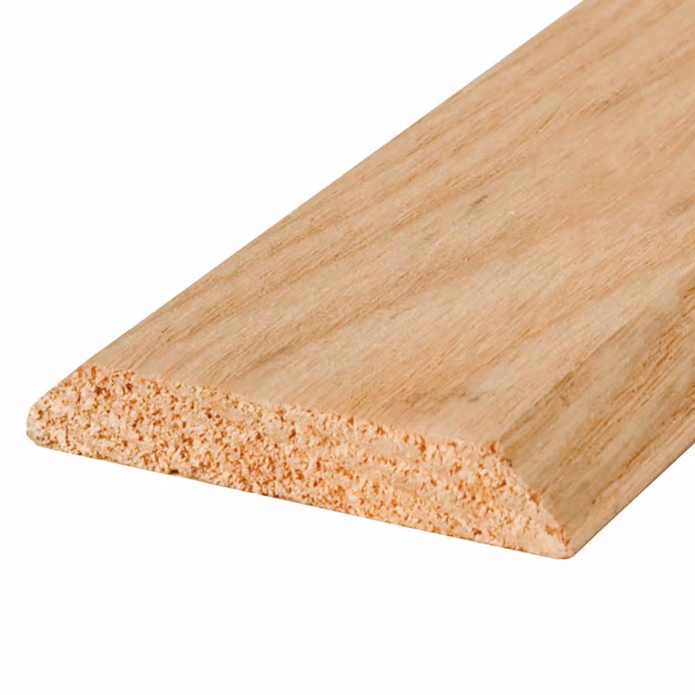 M-D Building Products 3 in. x 3/8 in. x 36 in. Natural Hardwood Flat-Profile Threshold for Doorways