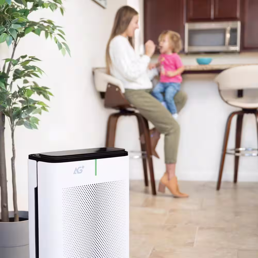 Brondell Pro Sanitizing HEPA Air Purifier with AG+ Technology for Virus Bacteria Allergens HEPA (up to 1655 sq. ft.)