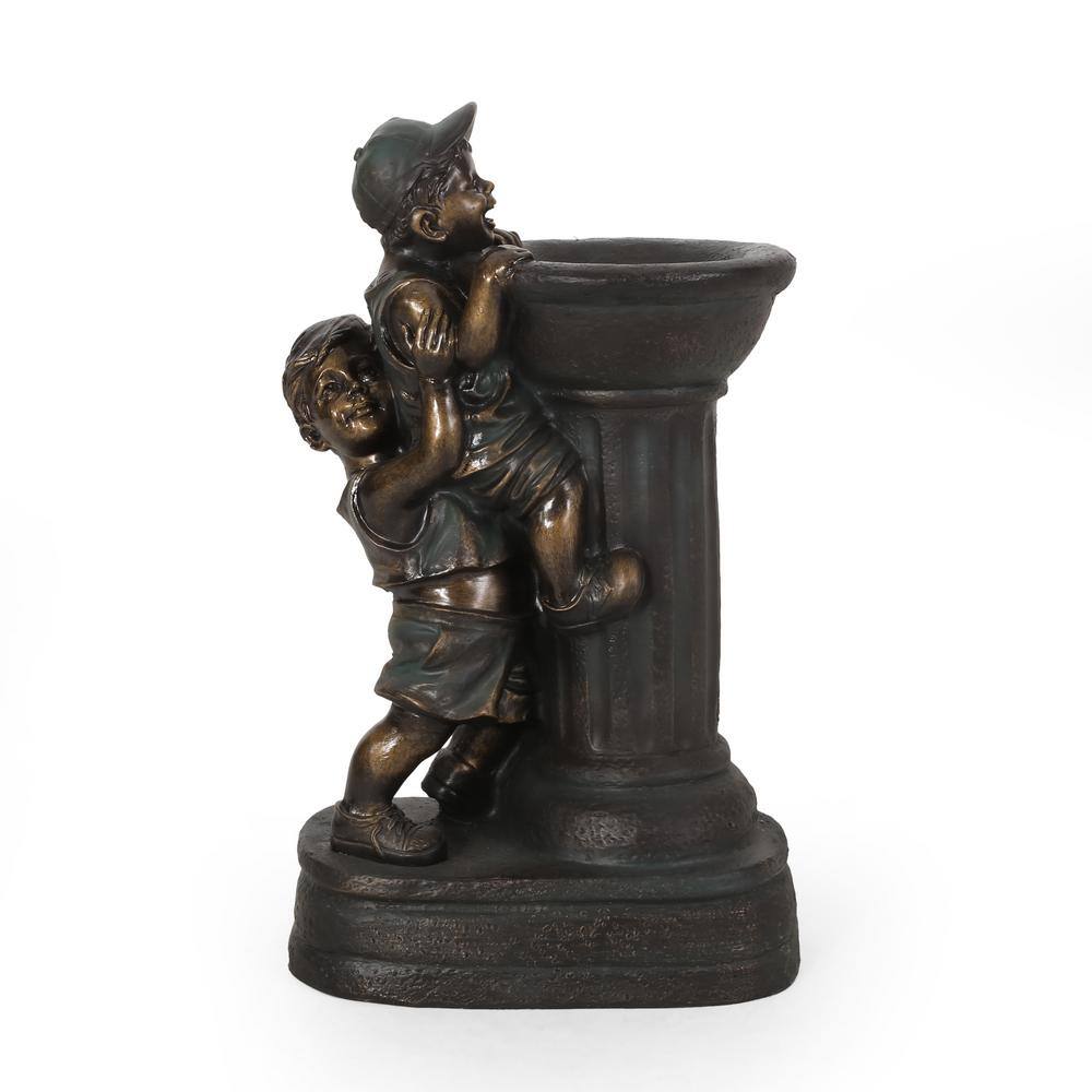 Noble House Wallowa Children Playing Water Fountain with LED Lights