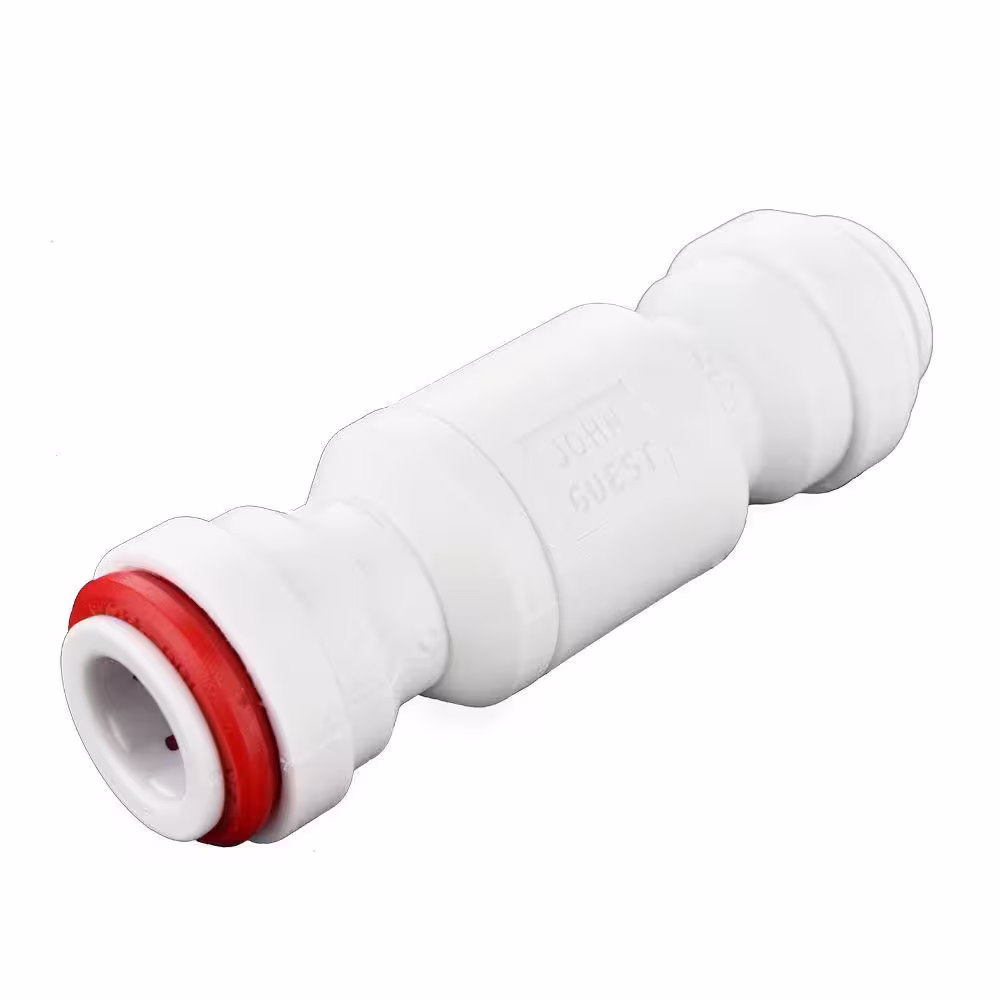JOHN GUEST 3/8 in. Polypropylene Push-to-Connect Check Valve (10-Pack)