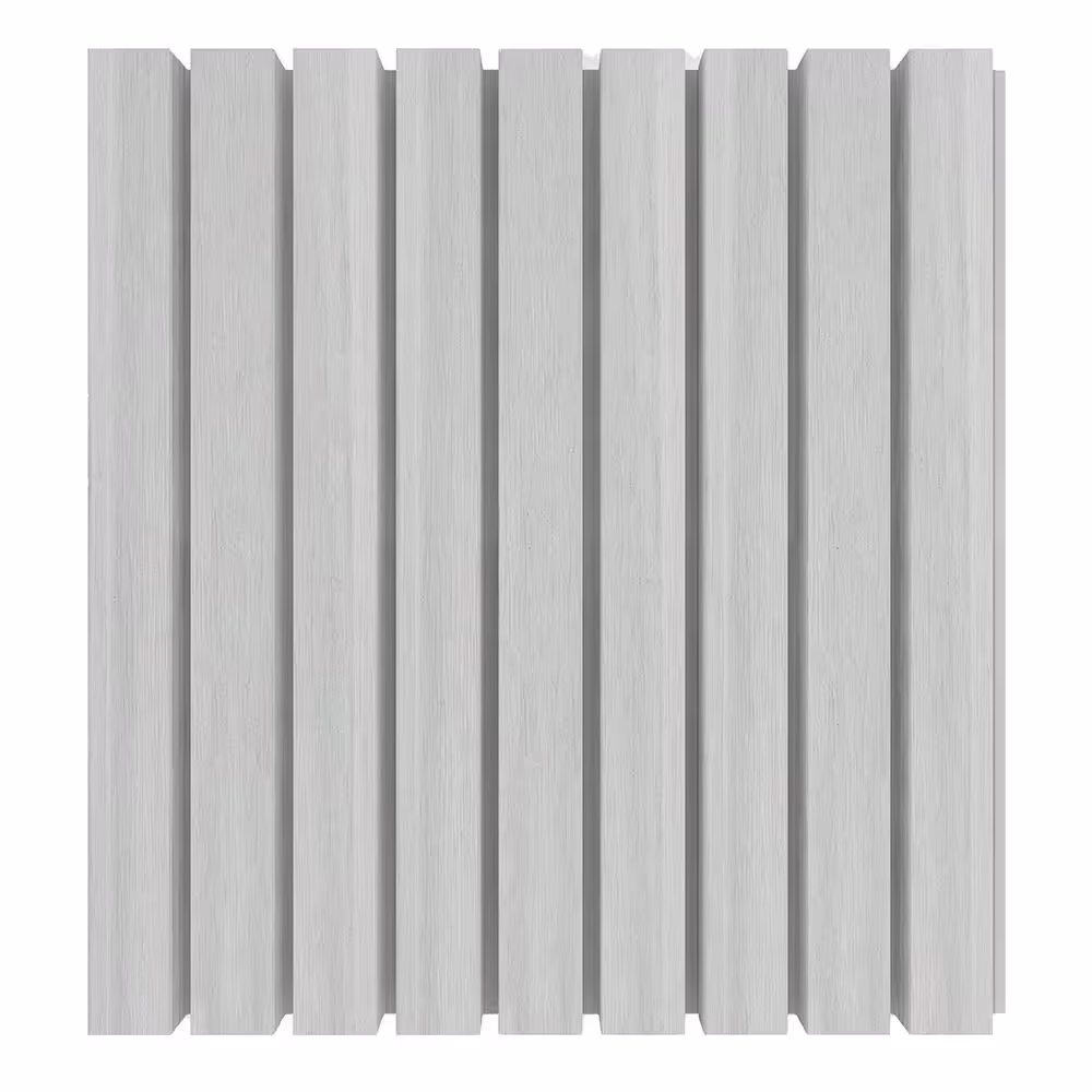NewTechWood European Siding System 7.7 in. x 96 in. Composite Belgian Board Siding in Icelandic Smoke White