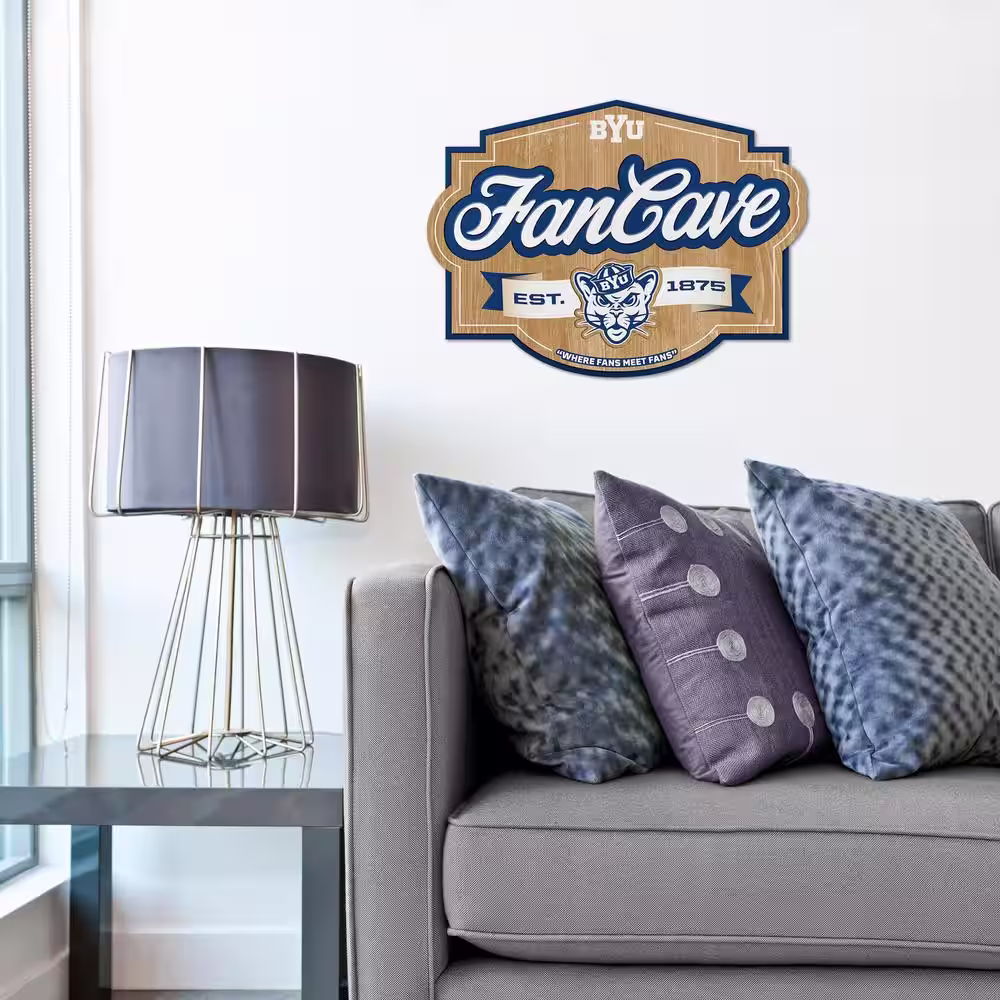 YouTheFan NCAA BYU Cougars Fan Cave Decorative Sign