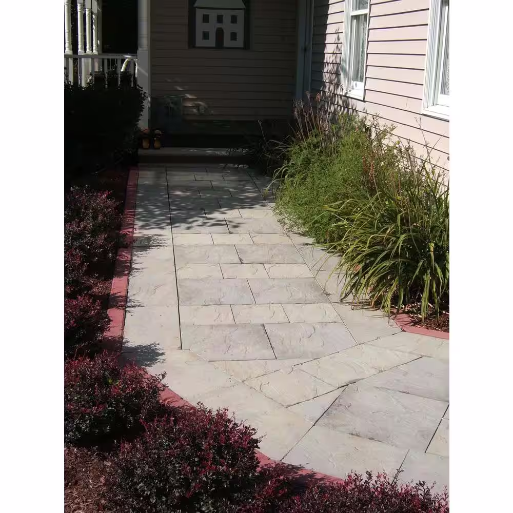 ProPlus Patio-on-a-pallet 10 ft. x 10 ft. Gray Variegated Dutch York-Stone Concrete Pavers (44 Pieces/100 Sq Ft)