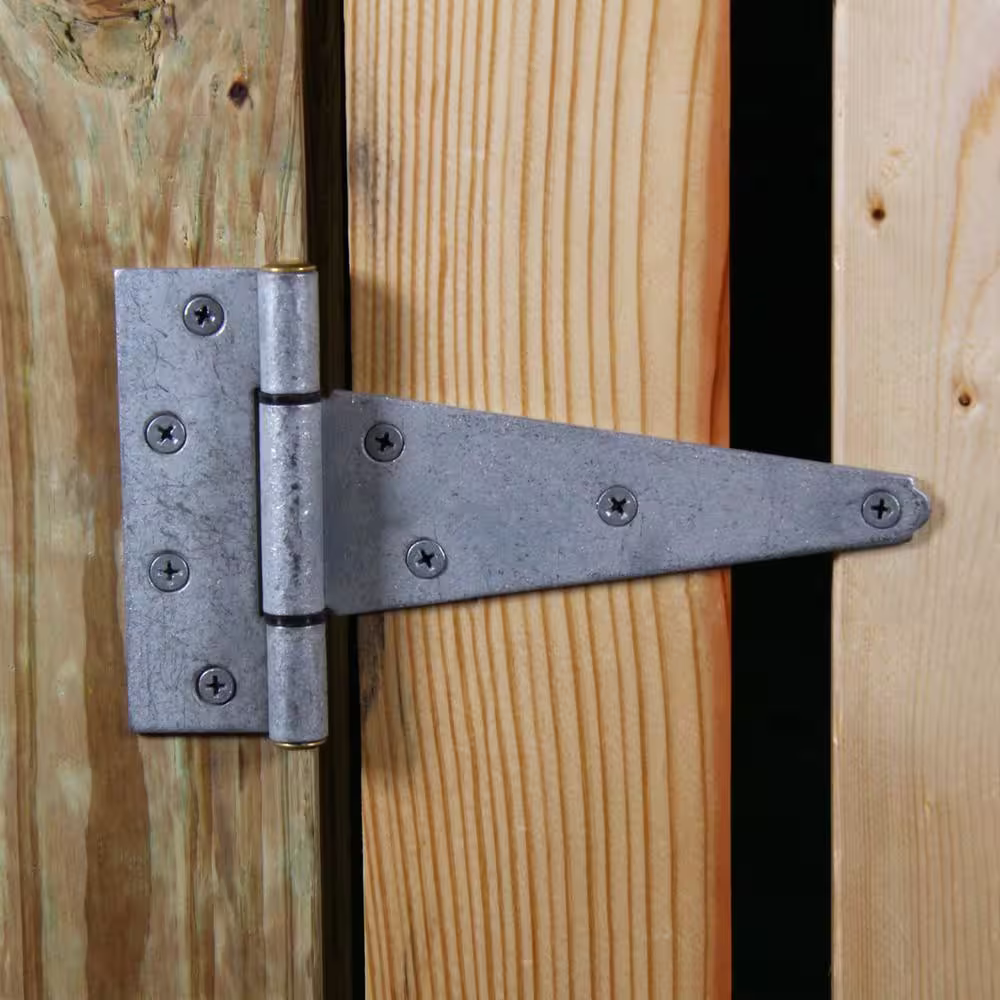Everbilt 6 in. Galvanized Heavy-Duty Tee Hinge (2-Pack)