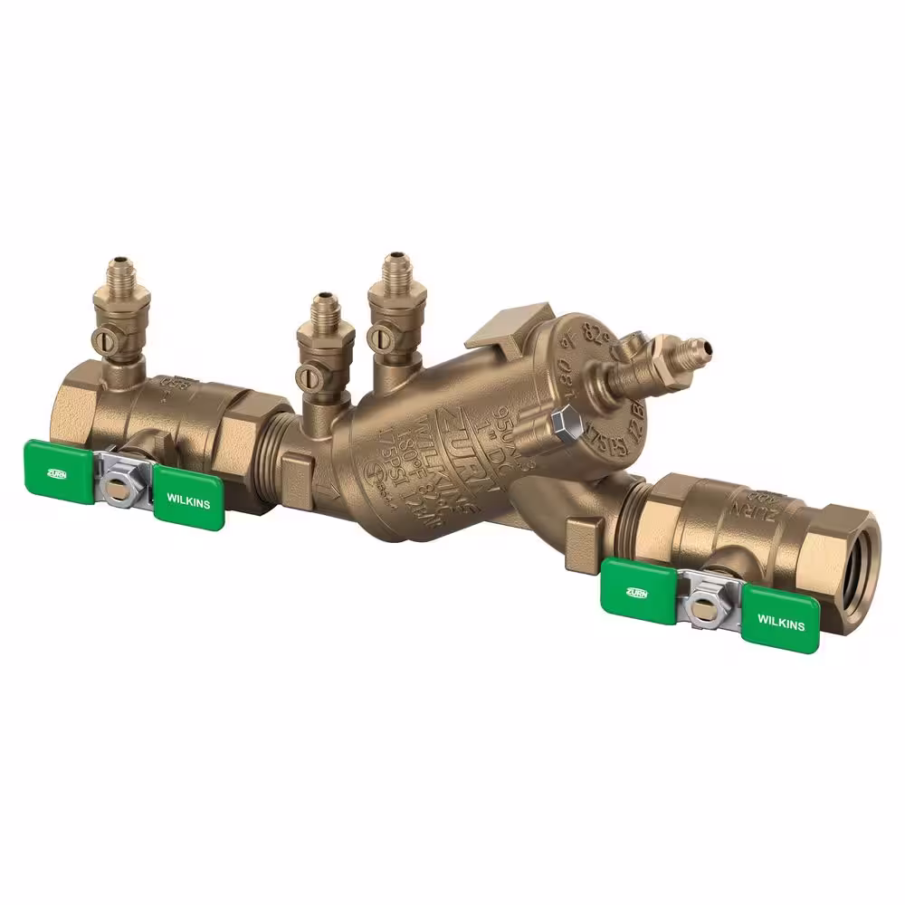 Wilkins 3/4 in. 950XL3 Double Check Backflow Preventer with Union Ball Valves