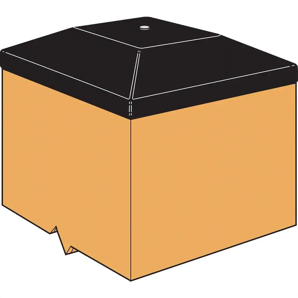 Simpson Strong-Tie Outdoor Accents Black Decorative Post Cap for 6x6 Nominal Post