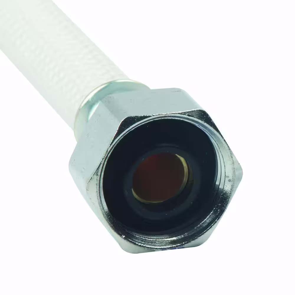 BrassCraft 3/8 in. Compression x 1/2 in. FIP Metal Nut x 16 in. Vinyl Faucet Supply Line