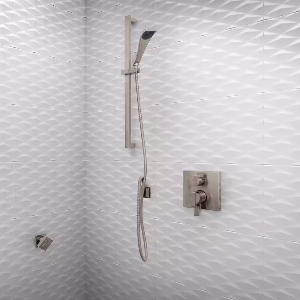 Corso Italia Gemma White 3D 12 in. x 22 in. Ceramic Wall Tile (12.83 sq. ft./Case)