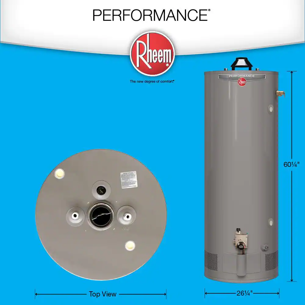Rheem Performance 75 Gal. Tall 6-Year 75,100 BTU Liquid Propane Water Heater