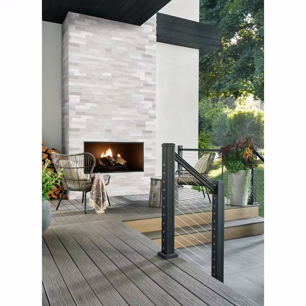 MSI White Quarry 3D Peel and Stick 12 in. x 12.63 in. Honed Marble Look Wall Tile (15 sq. ft./Case)