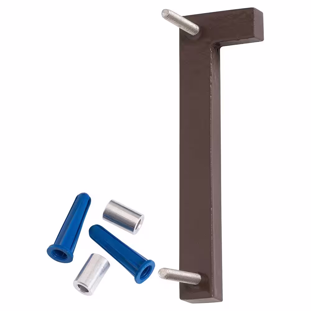 Montague Metal Products 4 in. Satin Nickel/Roman Bronze 2-Tone Aluminum Floating or Flat Modern House Number 1